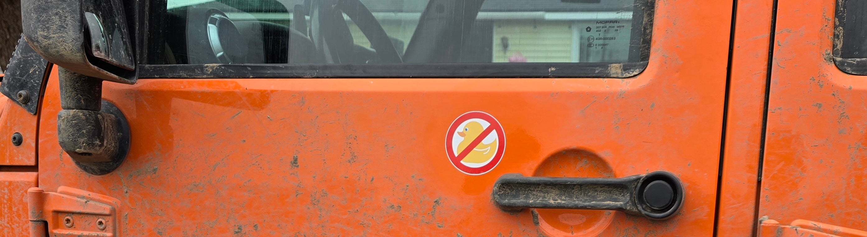 No Duck 3" Vinyl Sticker