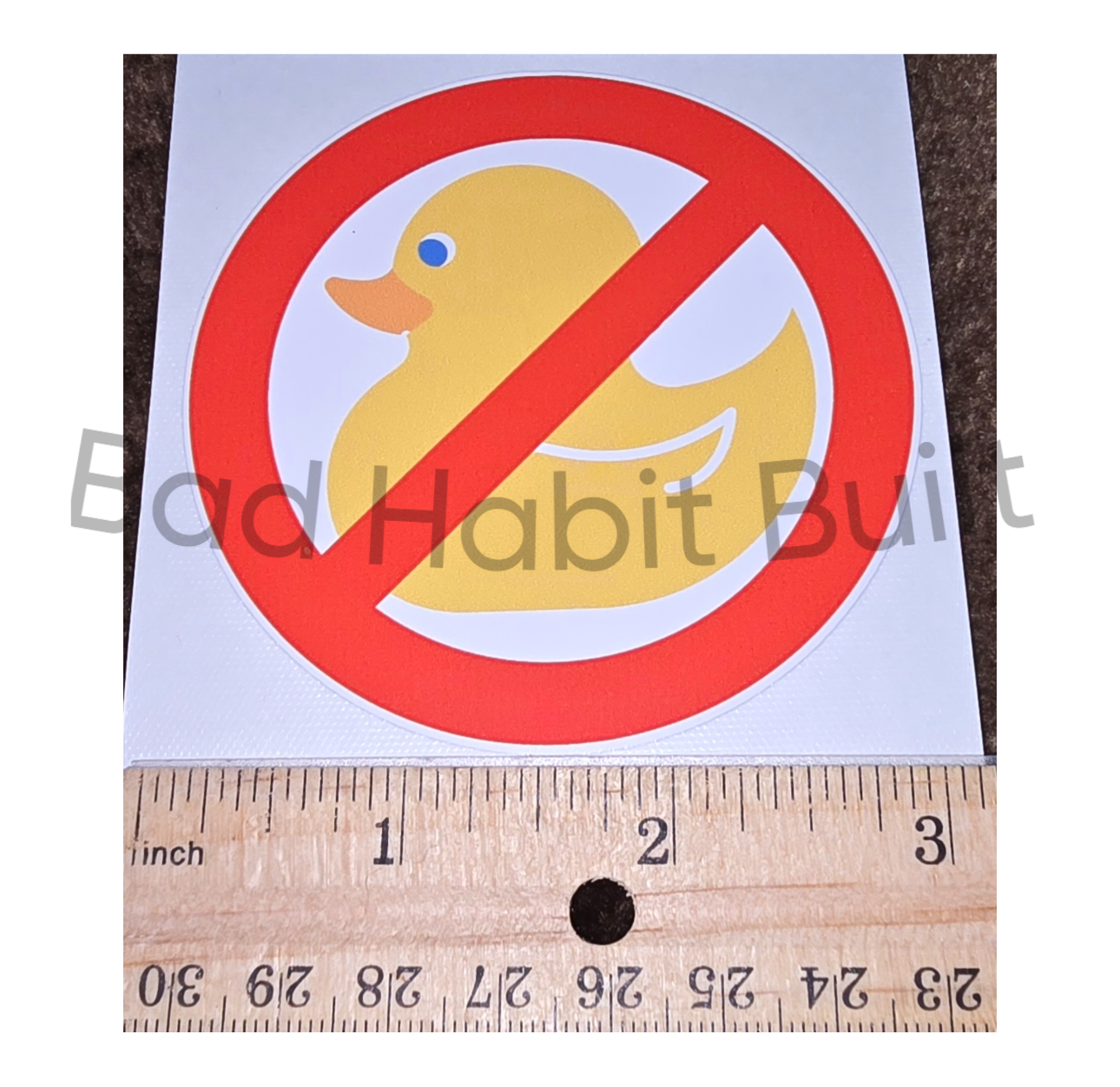 No Duck 3" Vinyl Sticker