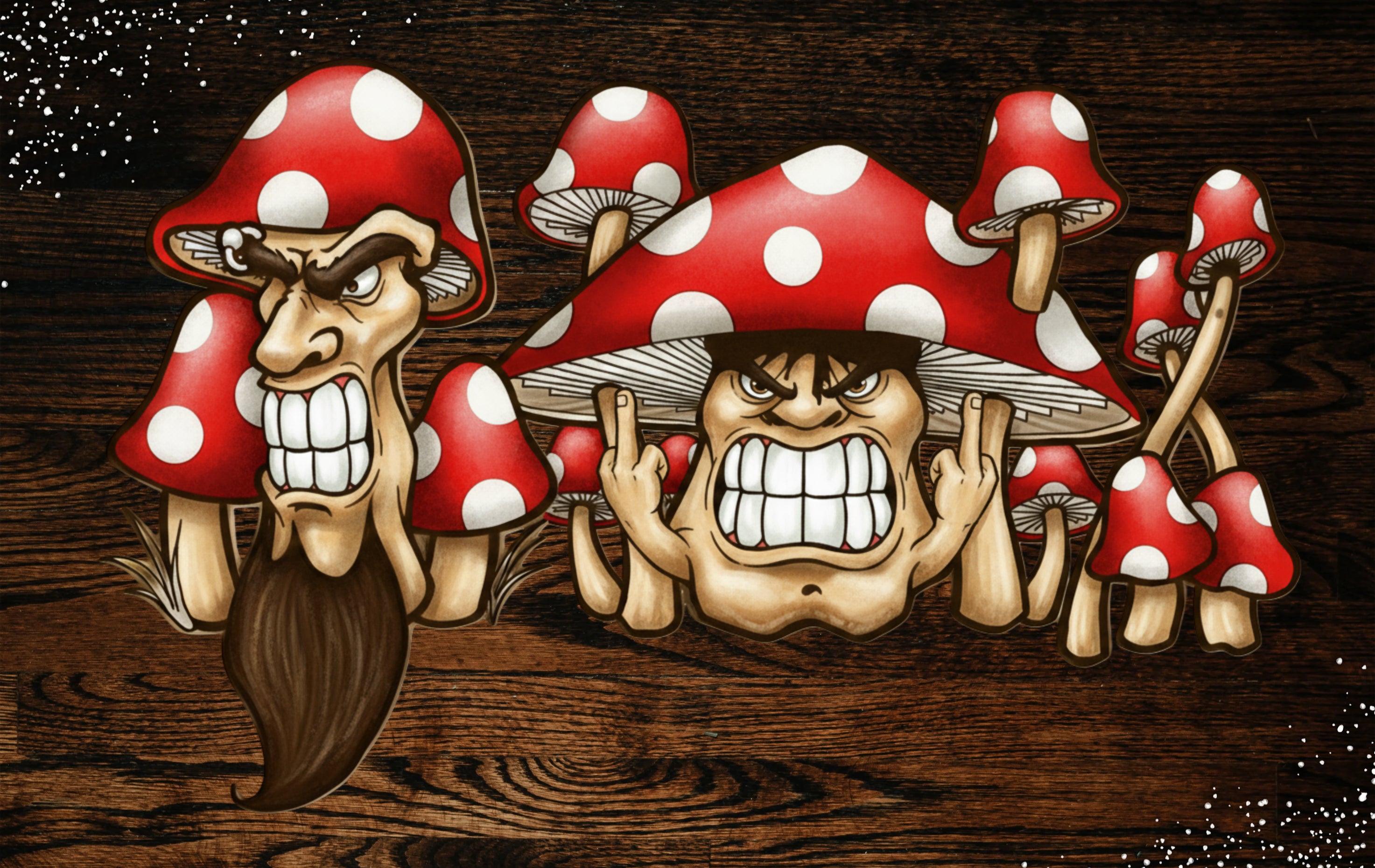 Flip Convention Mushrooms